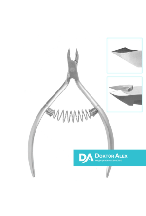 Кусачки для кожи Dr.Alex, спиральная пружина 6 мм, С-0607