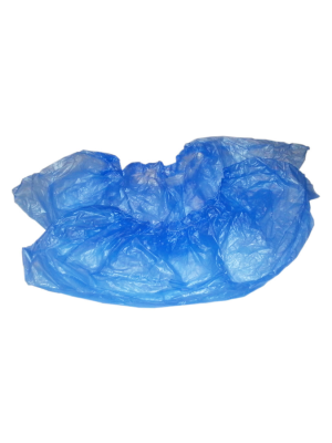 Бахилы голубые п/э (усиленные), 50пар/100шт