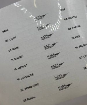 Наклейка для палитры лаков Nails UP (01-30)