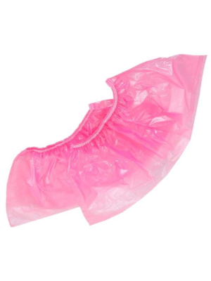 Бахилы розовые п/э (усиленные), 50пар/100шт