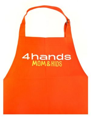 Фартук оранжевый 4hands MOM&KIDS на запах