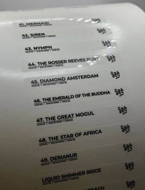 Наклейка для палитры 4hands Осенняя коллекция (гель-лаки 41-49, лаки 31-42)