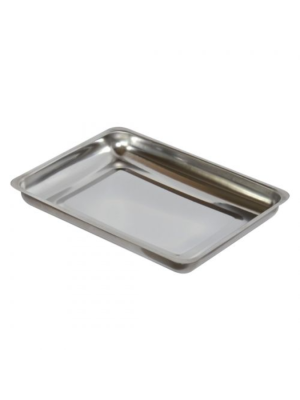 Лоток прямоугольный Медикон 200х150х25 мм, нержавеющий без крышки МЕ-ЛМПр-200н, 0,5 л