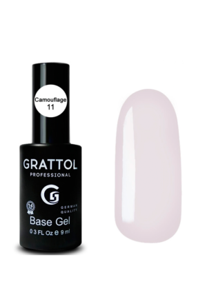 База для гель-лака каучуковая Grattol 11 Rubber Base Camouflage, 9 мл