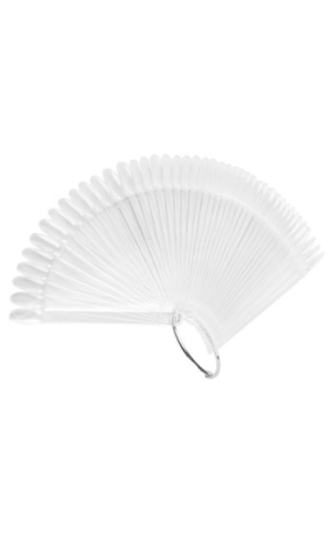 Палитра на кольце прозрачная миндалевидная, 50шт