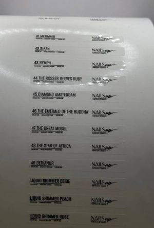 Наклейка для палитры Nails up Осенняя коллекция (гель-лаки 41-49, лаки 31-42)