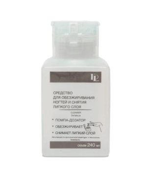 Жидкость для обезжиривания и снятия липкого слоя De'Lakrua с помпой, 240 мл