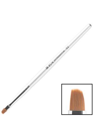 Кисть для геля Irisk искусственный ворс овальная №2, длина ворса 6мм