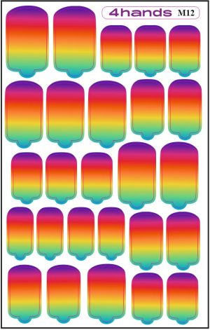 Пленка для маникюра 4hands, M12