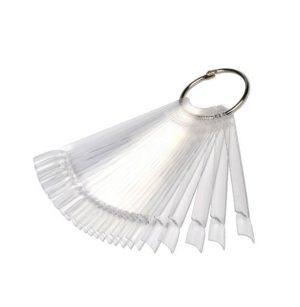 Палитра на кольце прозрачная мягкий квадрат, 50шт