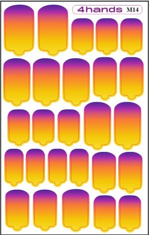 Пленка для маникюра 4hands, M14