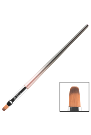 Кисть для гель-лака и базы синтетическая Irisk К500-01, длина ворса 12 мм, ширина ворса 6 мм