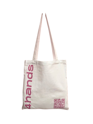 Сумка шоппер 4hands двусторонняя 420х380 саржа, белая