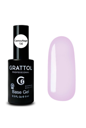 База для гель-лака каучуковая Grattol 14 Rubber Base Camouflage, 9 мл