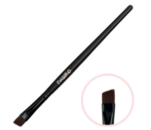 Кисть макияжная для бровей скошенная №3 Black EVABOND