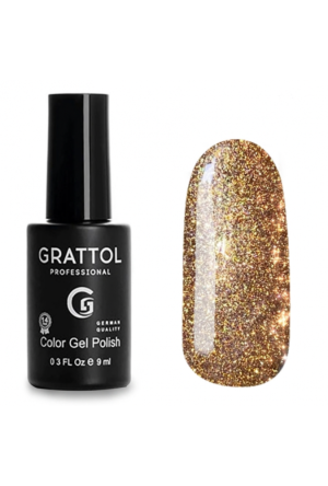 Гель-лак Grattol 01 светоотражающий Bright Cristal, 9 мл