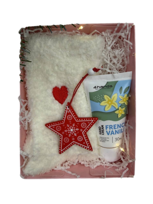 Новогодний набор 4hands №8 (Крем для рук 30 мл, Носки)