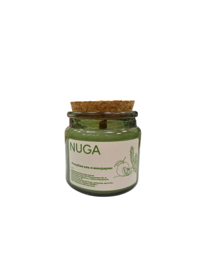 Свеча парфюмированная NUGA Голубая ель и мандарин, 100 мл