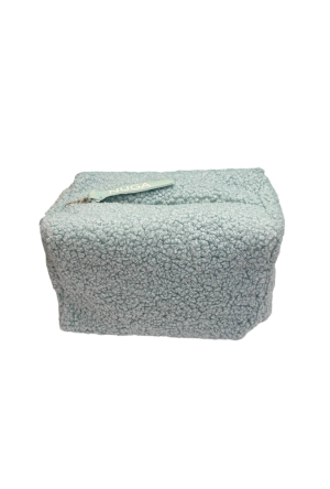 Косметичка плюшевая зеленая NUGA