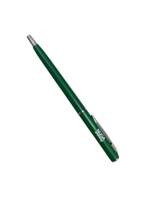 Ручка пластиковая шариковая зеленый матовый/серебристый NUGA