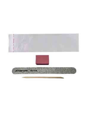 Набор для маникюра 4hands (пилка прямая 180/240 18 см, баф 100/180 2,5х3,5 см, а/п) БОПП пакет