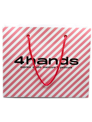 Пакет бумажный 4hands средний, 21,5х17,5х9см