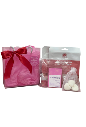 Подарочный набор 4hands №2 в сумке (Арома саше, маска для лица, мыло)