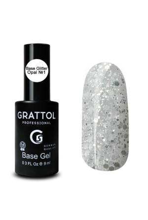 База для гель-лака каучуковая Grattol 01 Rubber Base Opal, 9 мл