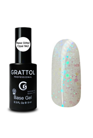 База для гель-лака каучуковая Grattol 02 Rubber Base Opal, 9 мл