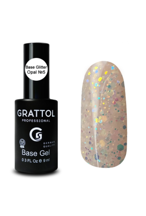 База для гель-лака каучуковая Grattol 05 Rubber Base Opal, 9 мл