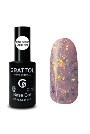 База для гель-лака каучуковая Grattol 06 Rubber Base Opal, 9 мл