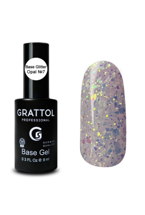 База для гель-лака каучуковая Grattol 07 Rubber Base Opal, 9 мл