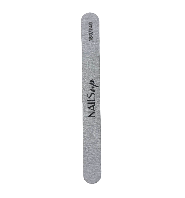 Пилка Nails up прямая, 180/240, 18 см (упаковка 50 шт)